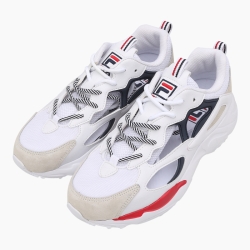 Fila Ray Tracer Cut Out - Miesten Urheilukengät - Valkoinen/Mustat | FI-84152